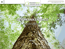 Tablet Screenshot of frankenwald-tourismus.de